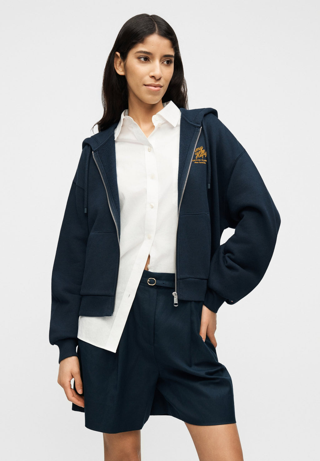 TERRY RELAXED ZIP-THRU HOODY Media 5