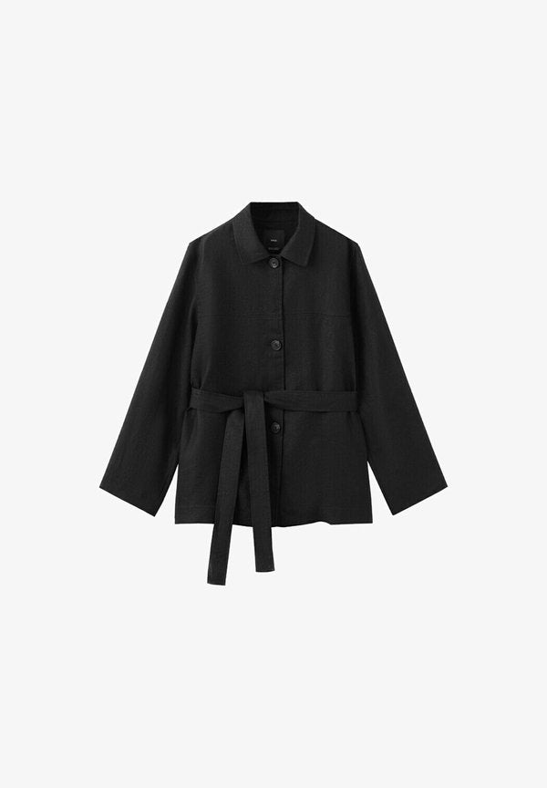 Mango ADULT - Button-down blouse - black