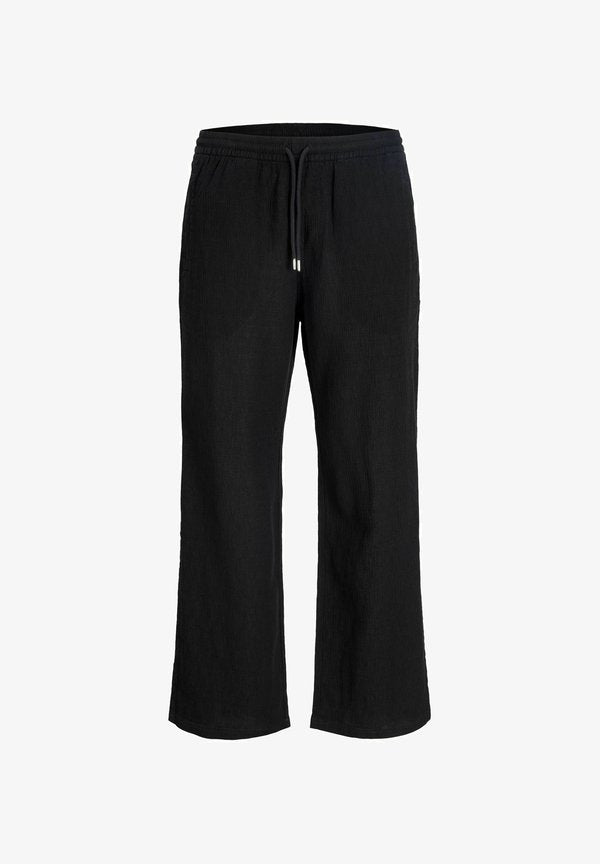 Jack & Jones WIDE-LEG TROUSERS WIDE LEG FIT WIDE-LEG TROUSERS - Trousers - black