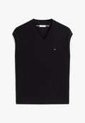 Tommy Hilfiger SEASONAL STRUCTURE - Waistcoat - black