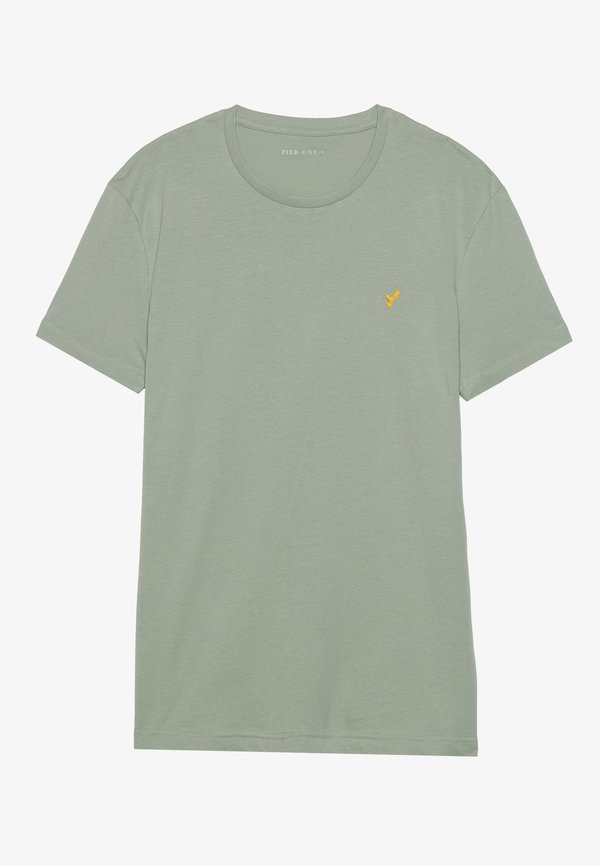 Pier One by Zalando BASIC SLIM EMBROIDERY T SHIRT