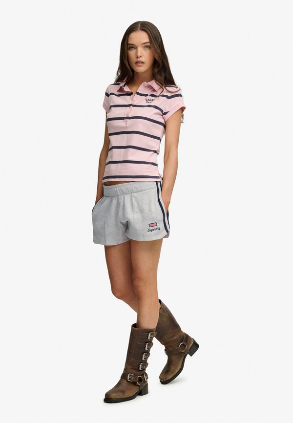 Superdry & Co SUPERDRY ATHLETIC ESSENTIALS WAFFLE RETRO SHORTS.. - Tracksuit bottoms - glacier grey marl