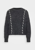 Vero Moda Petite VMILINA O NECK HANDSTITCH