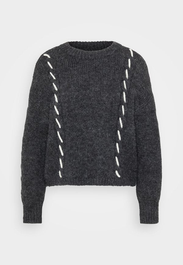 Vero Moda Petite VMILINA O NECK HANDSTITCH