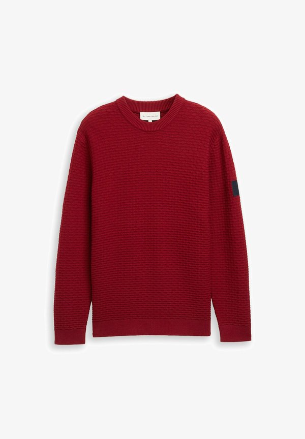 TOM TAILOR MIT RUNDHALSAUSSCHNITT - Jumper - coach red