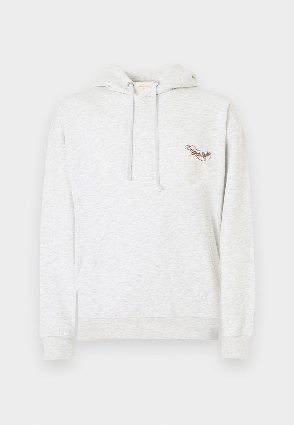 Jack & Jones JORNIAGARA TYPO HOOD - Sweatshirt - bright white