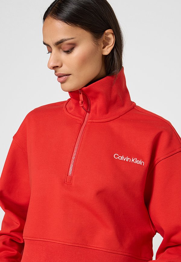 Calvin Klein SPORT ZIP SWEATER WITH GRAPHIC