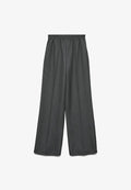 Vero Moda Wide-leg VMCLEO High waist - Trousers - dark grey melange