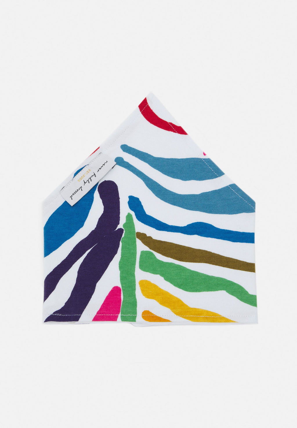 Never Fully Dressed Kids BABIES MULTI ZEBRA TURBAN DRIBBLE BIB SET