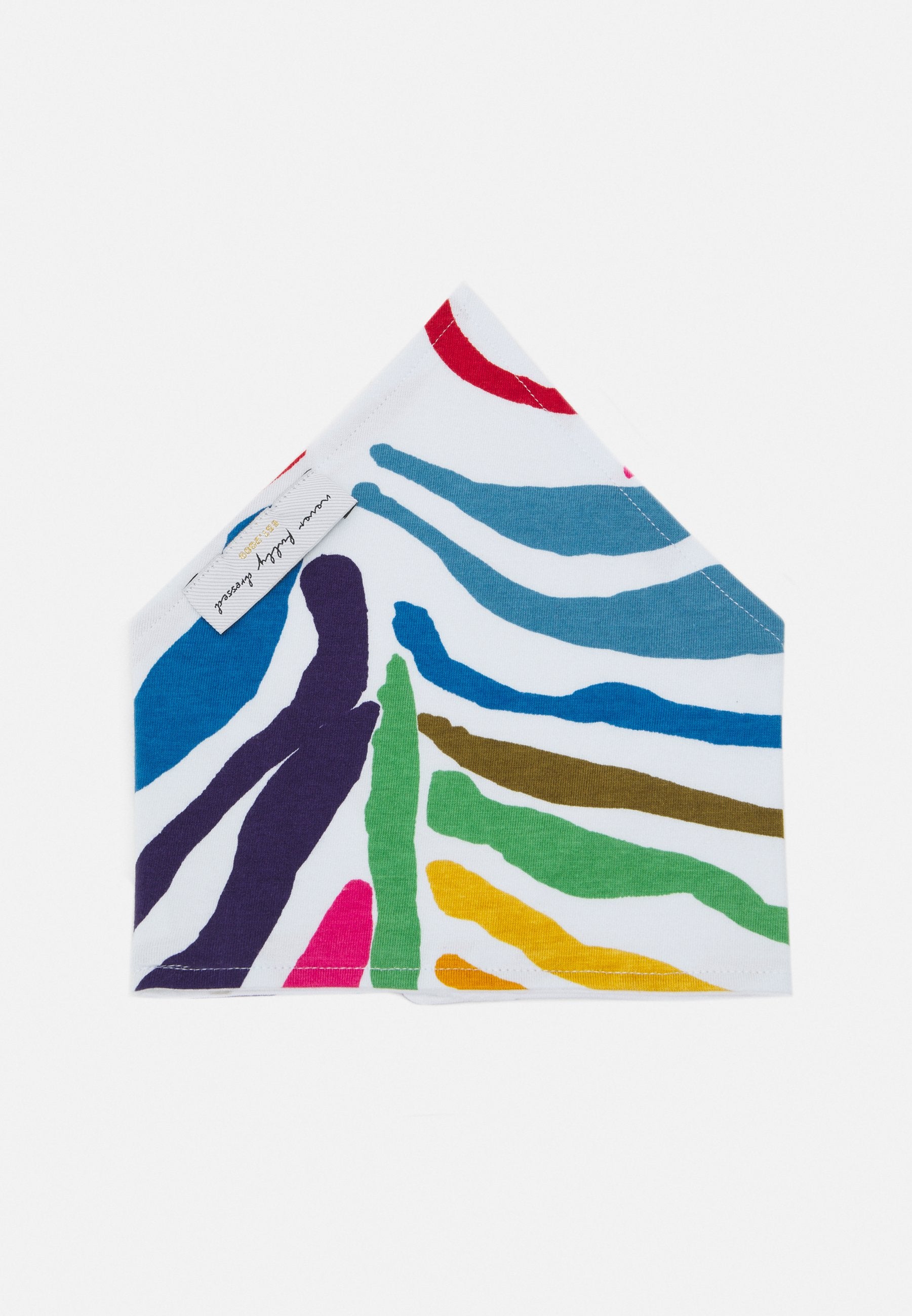 Never Fully Dressed Kids BABIES MULTI ZEBRA TURBAN DRIBBLE BIB SET