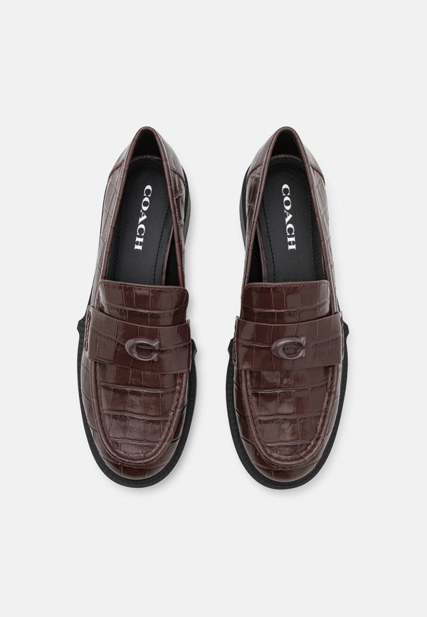 COACH EMBOSSED CROC LOAFER