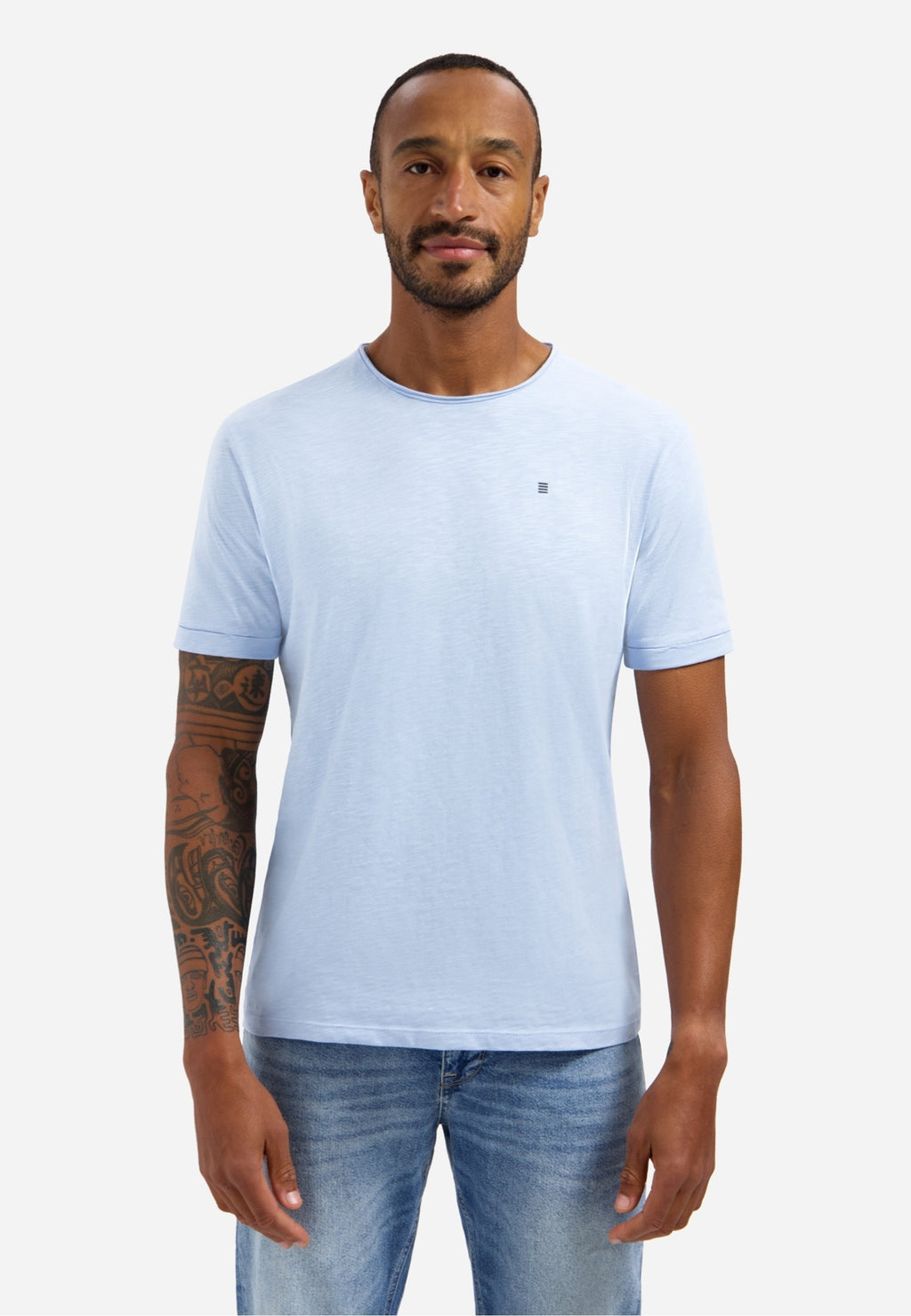 SLUB WITH ROUND NECK Media 3