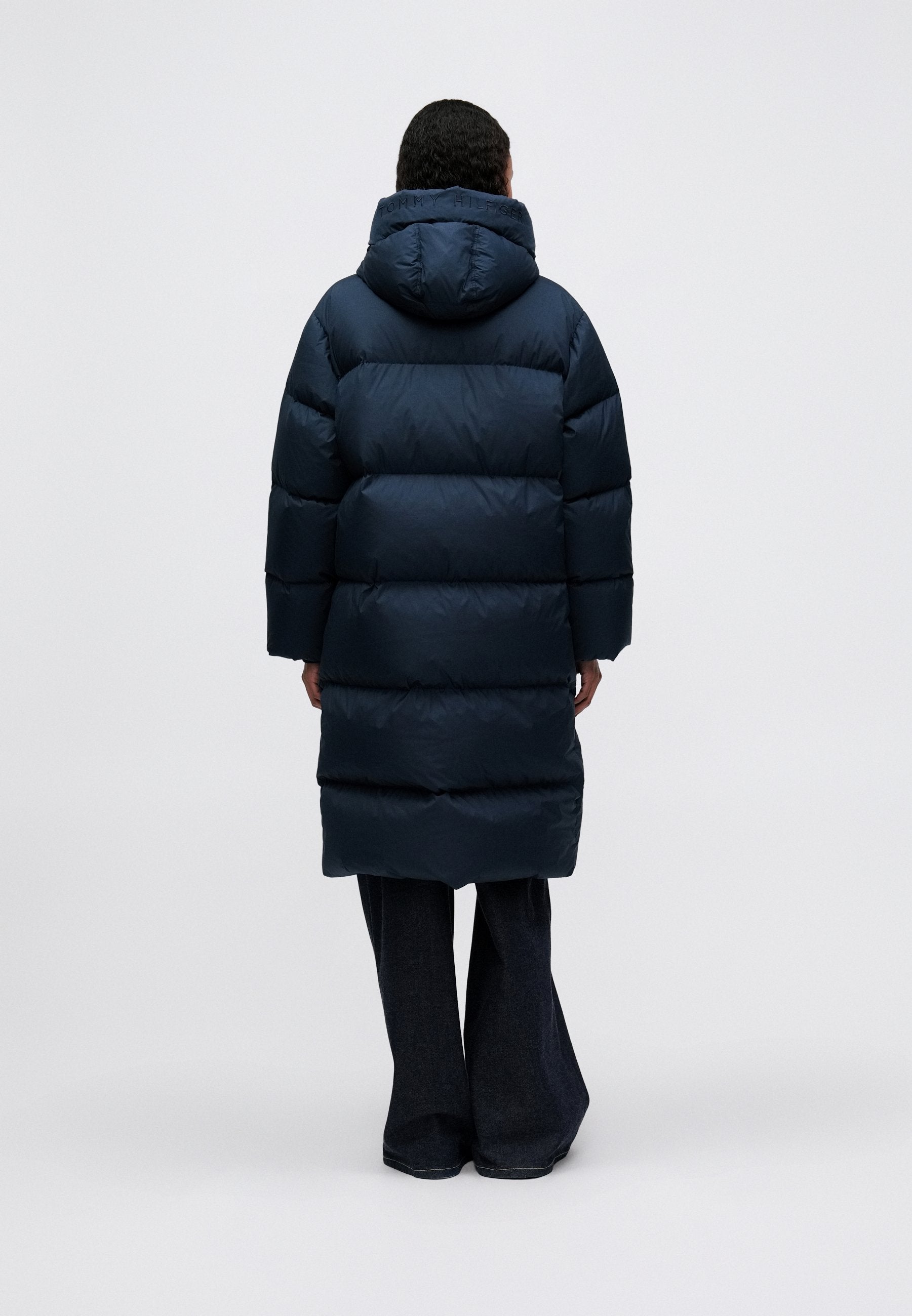 WATER REPELLENT DOWN LONGLINE WRAP COAT Media 4