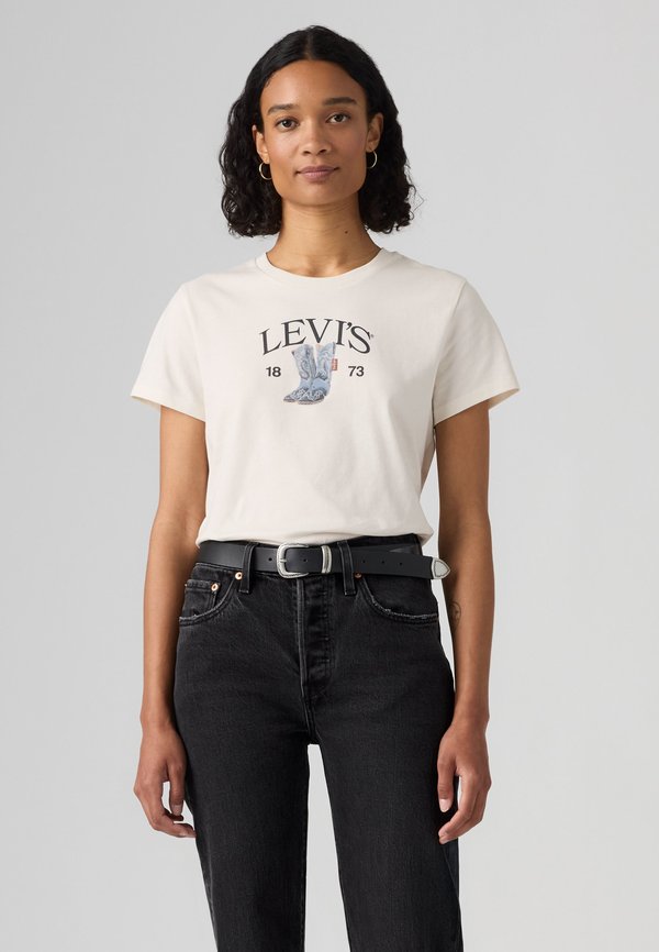 Levi's® THE PERFECT TEE - Print T-shirt - levi's denim boots egret