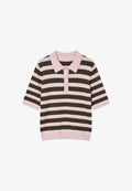 Vero Moda Knitted AWOLINE Knit - - Polo shirt - parfait pink
