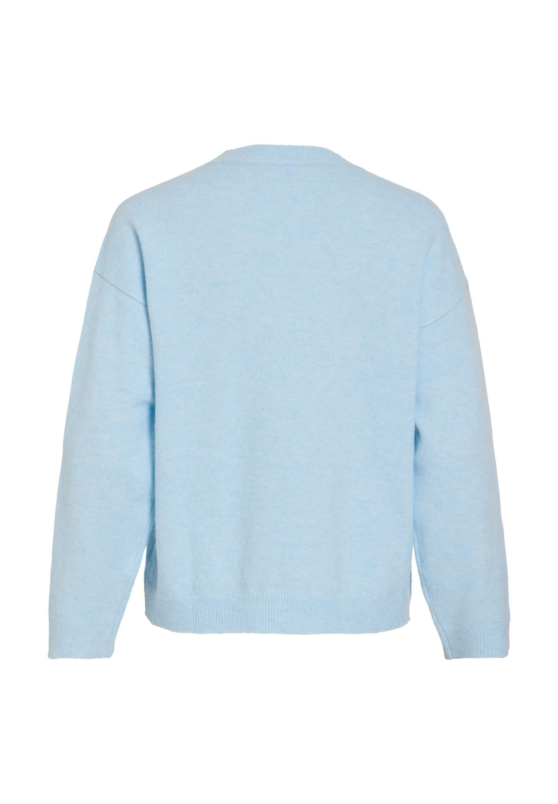 VILA VILIGA L/S O-NECK KNIT TOP - NOOS