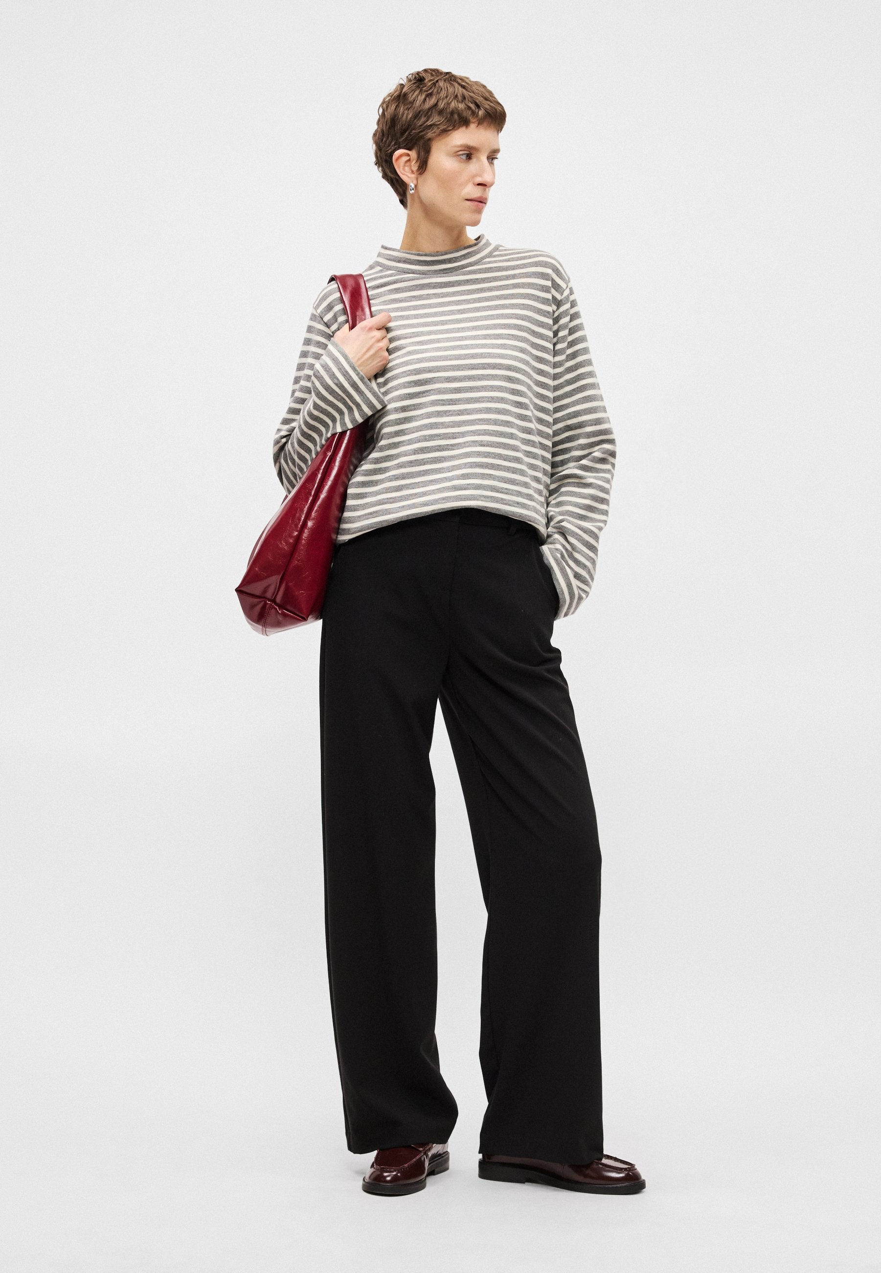 Marc O'Polo LONG SLEEVE STRIPED HIGH NECK