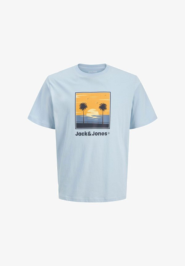 Jack & Jones T- - Print T-shirt - celestial blue