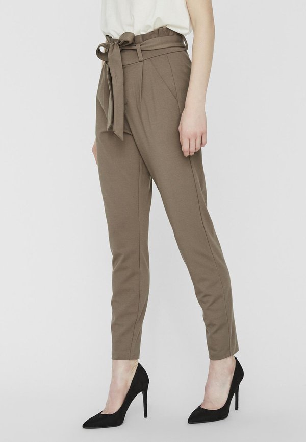 Vero Moda VMEVA PAPERBAG PANT - Trousers - bungee