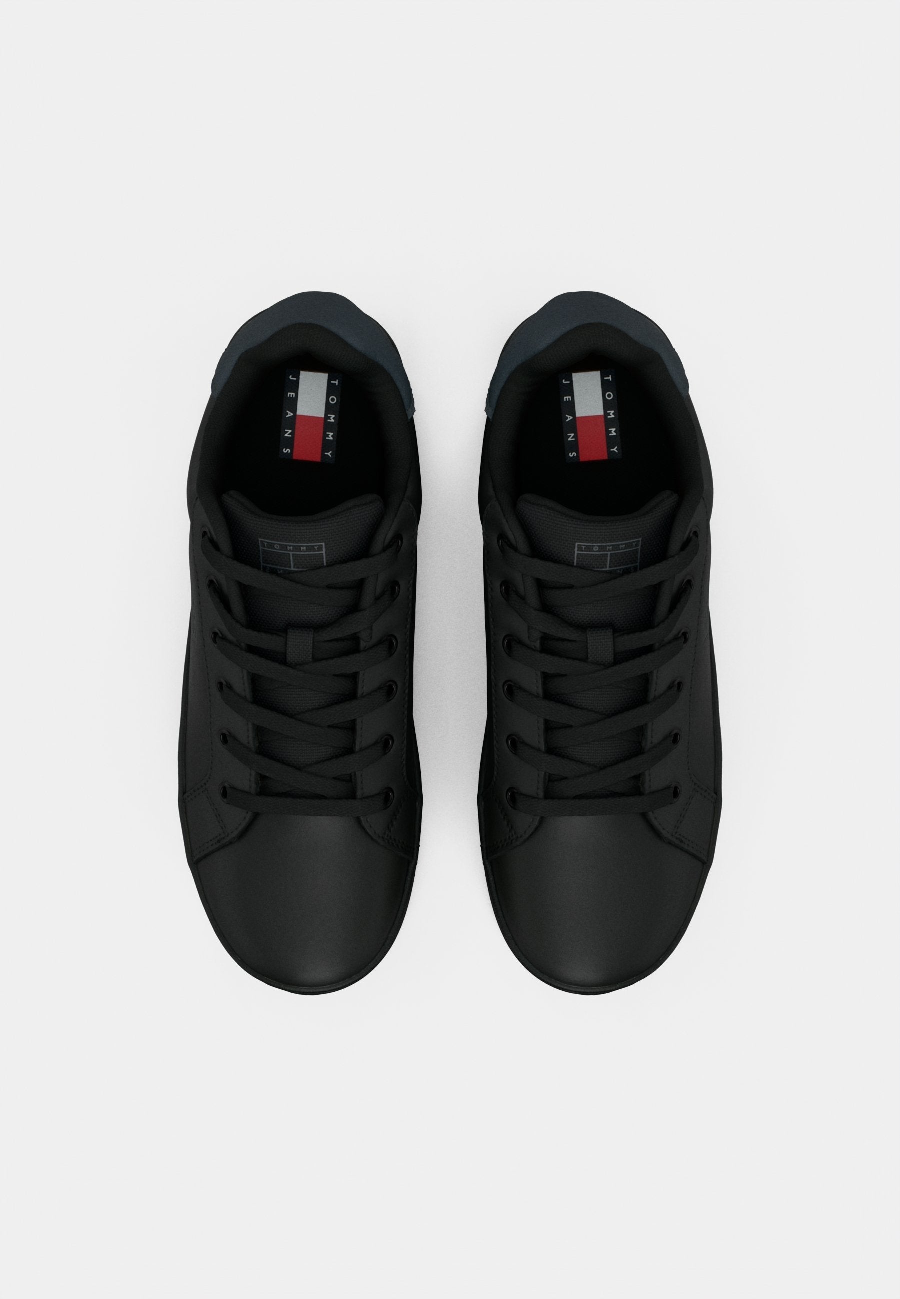 Tommy Jeans ESSENTIAL LOGO PLATFORM TRAINERS WITH LEATHER