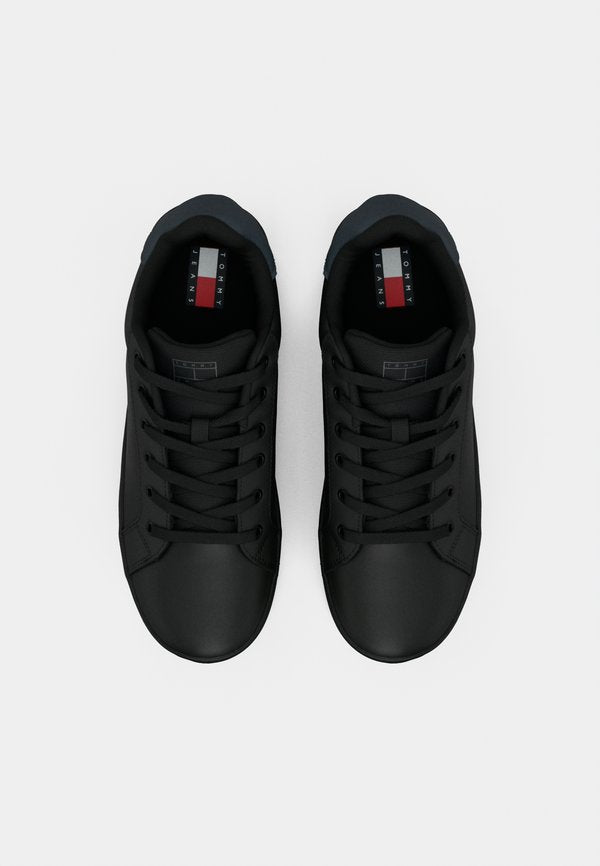 Tommy Jeans ESSENTIAL LOGO PLATFORM TRAINERS WITH LEATHER