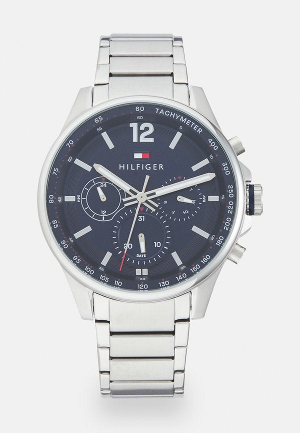 Tommy Hilfiger MAX - Watch - silver-coloured/blue