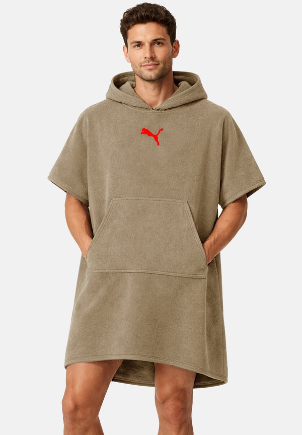 Puma PUMA UNISEX BADEPONCHO PONCHO MIT KAPUZE STRAND SAUNA 660009 - Dressing gown - sand