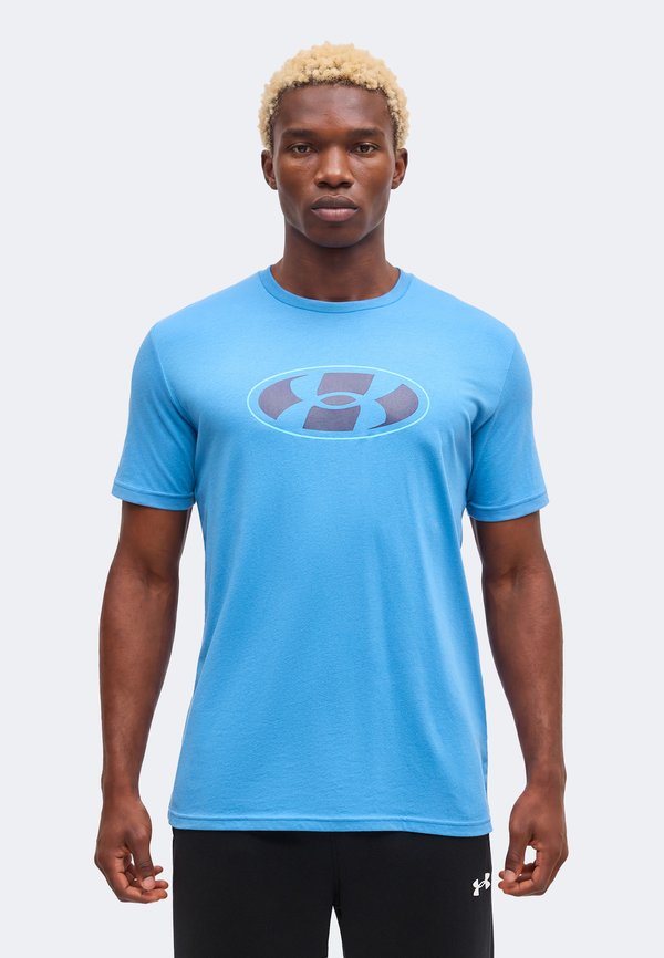 Under Armour LOCKERTAG - Print T-shirt - aegean blue/midnight navy