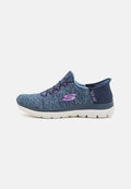 Skechers SUMMITS - Slip-ons - navy/purple