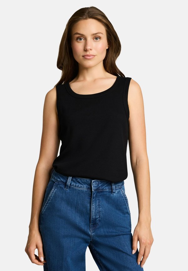 TOM TAILOR T-SHIRT TANK TOP - Top - deep black