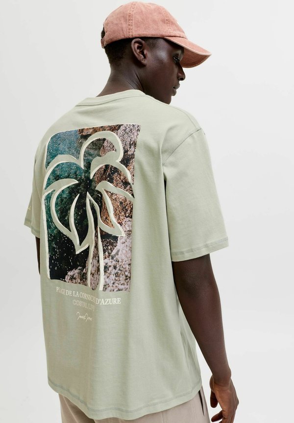 Jack & Jones T- - Print T-shirt - seagrass