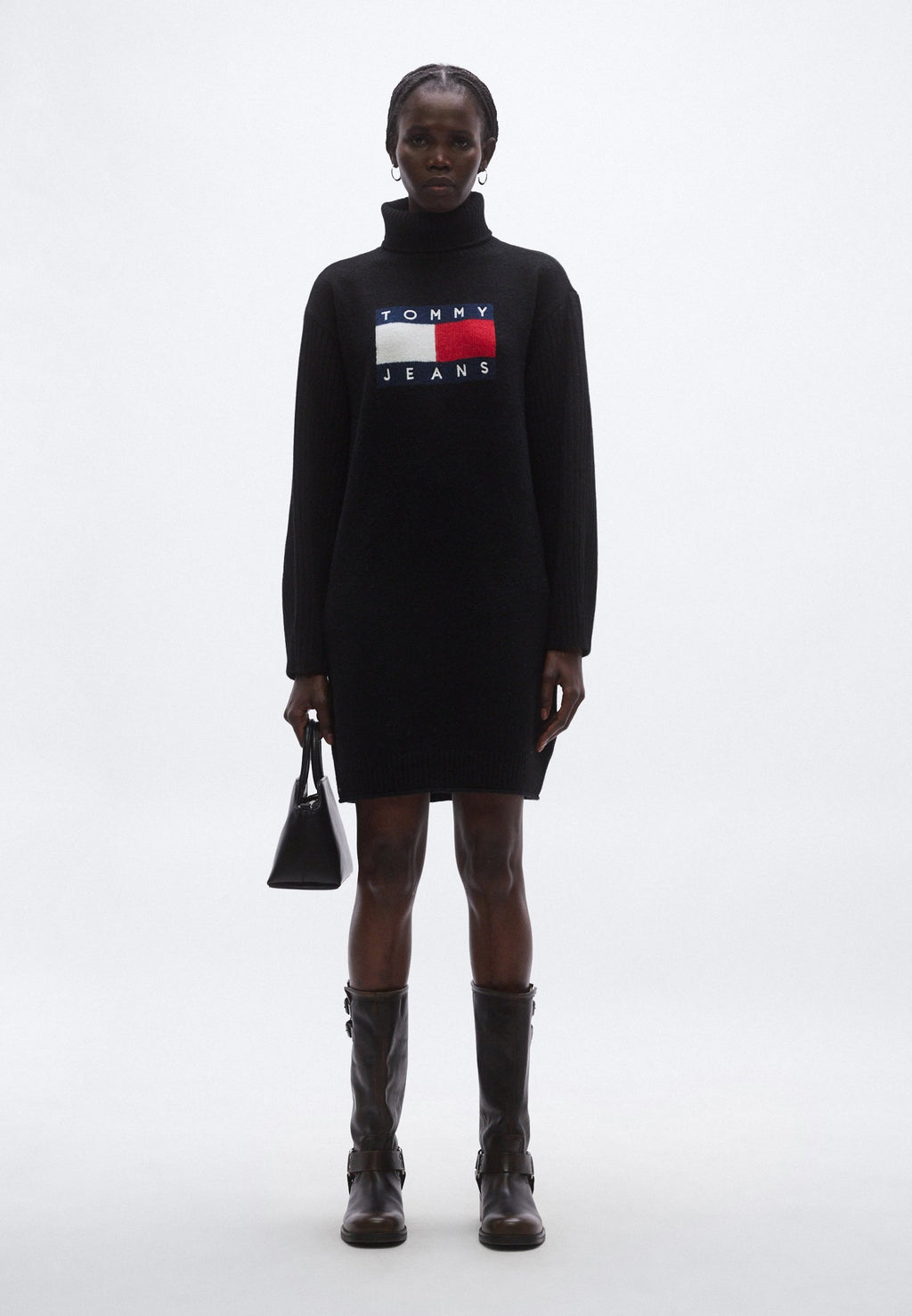 Tommy Jeans TOMMY FLAG RELAXED MAXI JUMPER DRESS