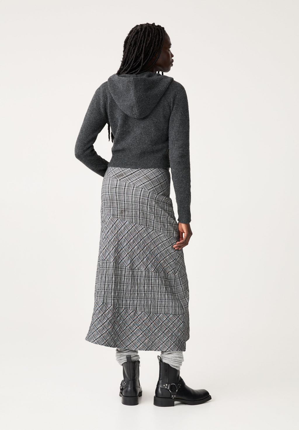 PULL&BEAR ASYMMETRIC CHECK - MIDI