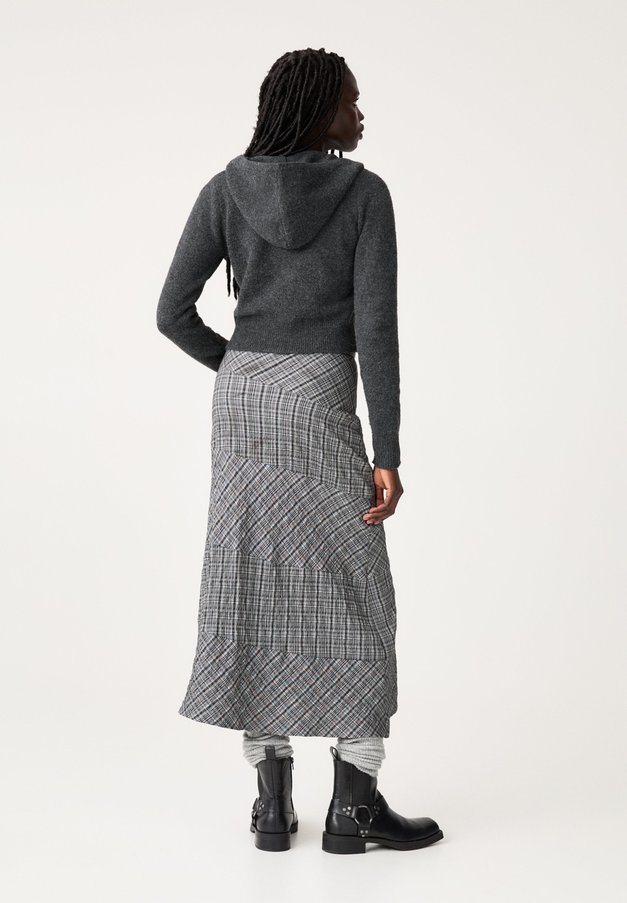 PULL&BEAR ASYMMETRIC CHECK - MIDI