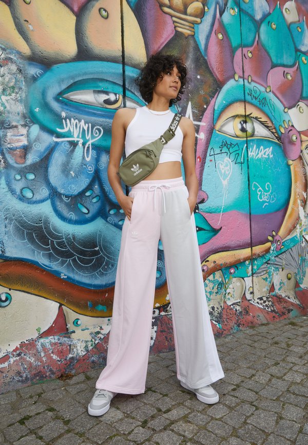 adidas Originals WIDE LEG  - Tracksuit bottoms - clear pink