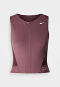 Nike Performance TANK - Top - tattoo/burgundy crush/white