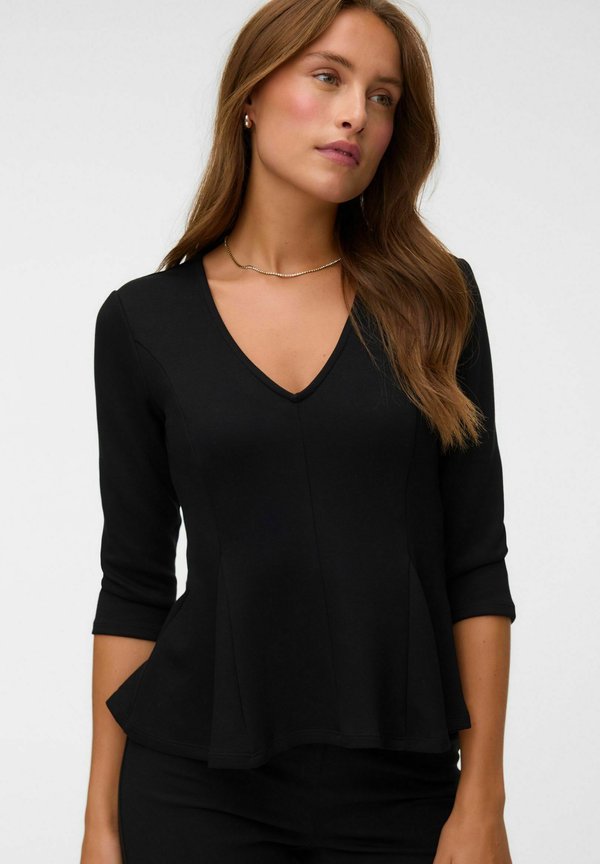 Vero Moda TOP VMSMILLA TOP - Long sleeved top - black
