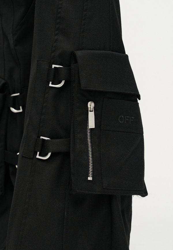 OFF-WHITE BELT FLARE PANTS
