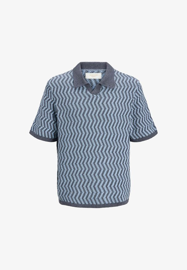 Jack & Jones Knitted Plus Size Knitted - Polo shirt - odyssey gray