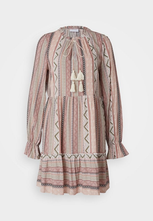 VILA VINALA V NECK MINI DRESS
