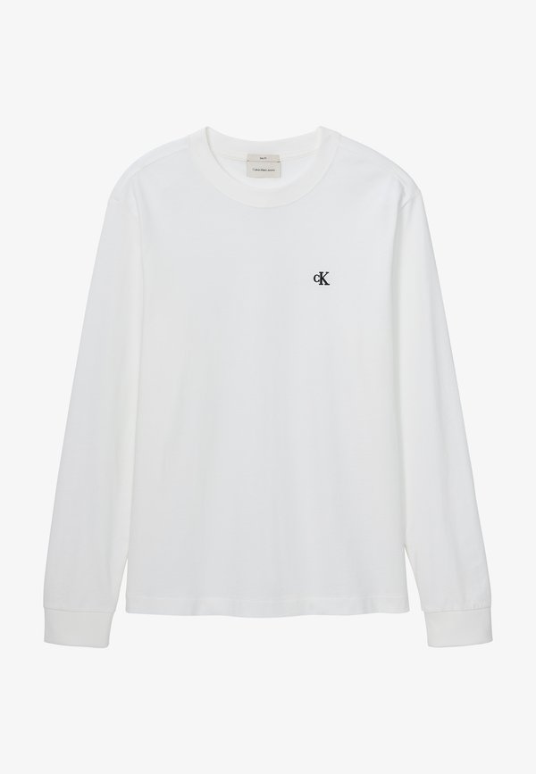Calvin Klein Jeans LS EASY MONOGRAM TEE - Long sleeved top - bright white