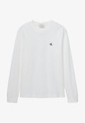 Calvin Klein Jeans LS EASY MONOGRAM TEE - Long sleeved top - bright white