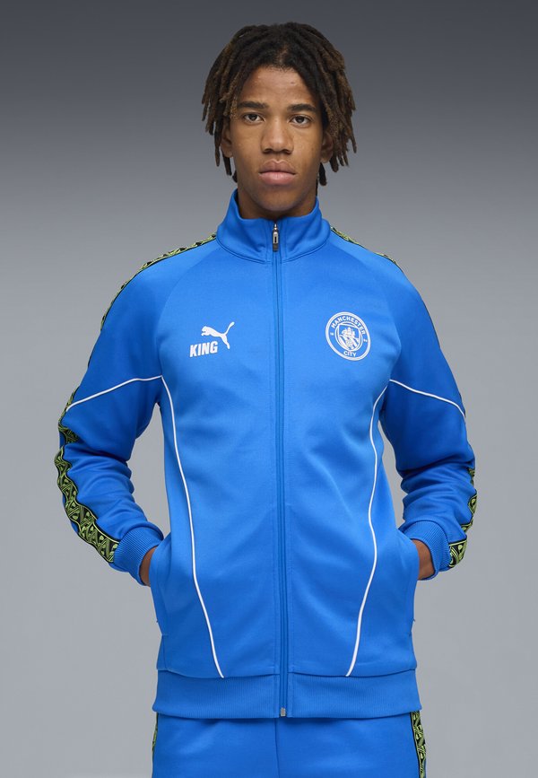 Puma MANCHESTER CITY FC KING ANTHEM - Training jacket - hyperlink blue-pro green