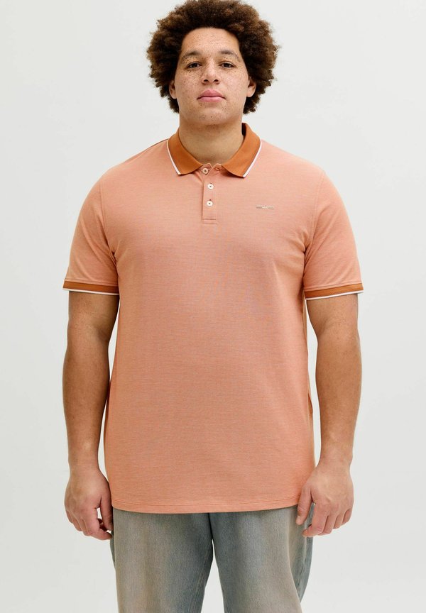 Jack & Jones POLOSHIRT PLUS SIZE POLOSHIRT - Polo shirt - amber brown