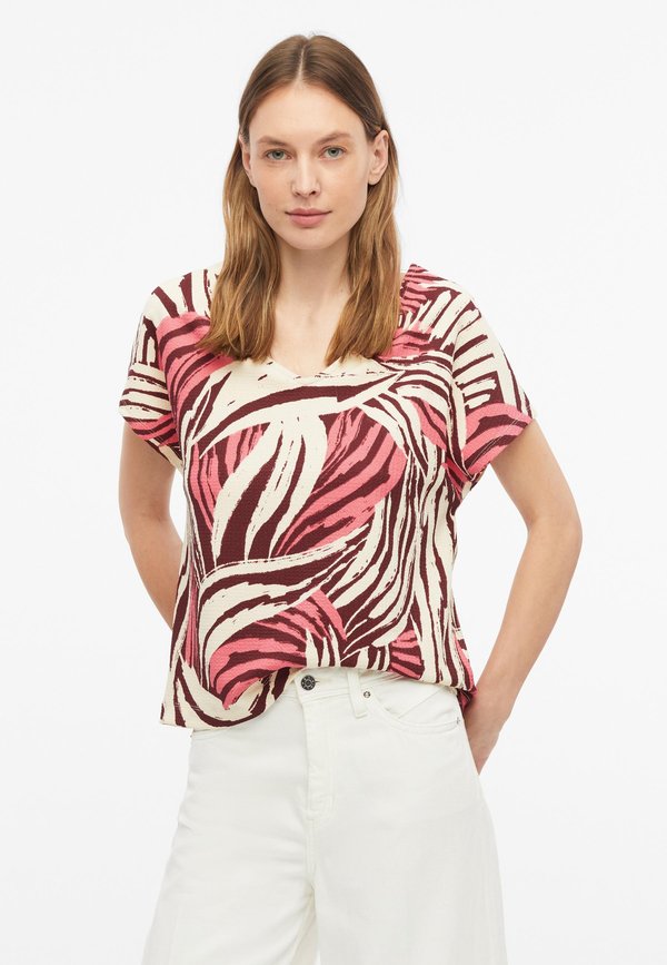 s.Oliver T-SHIRT - Print T-shirt - koralle