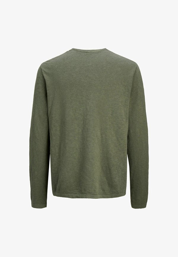 Jack & Jones Knitted Plain Knitted - Jumper - dusty olive