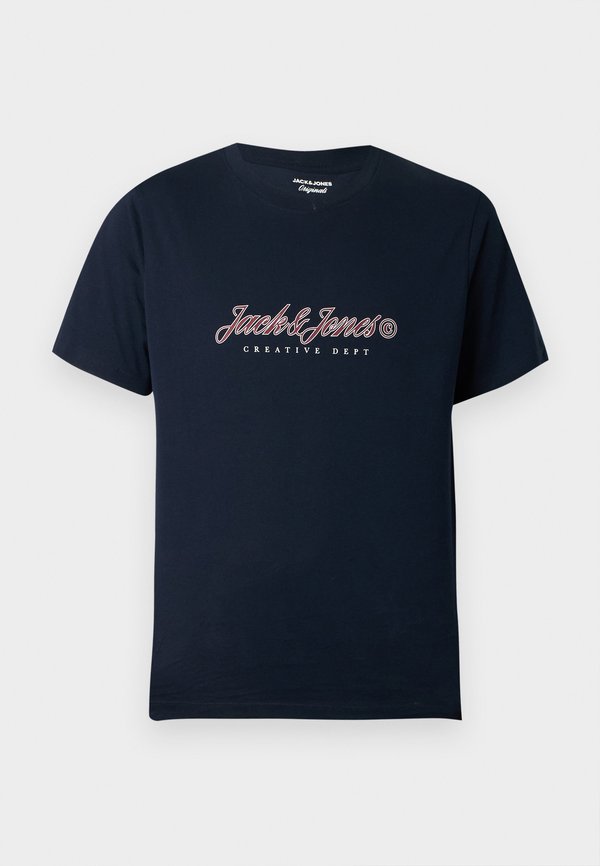 Jack & Jones JORMONTAUK TYPE FRONT TEE - Print T-shirt - sky captain