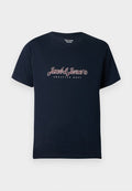 Jack & Jones JORMONTAUK TYPE FRONT TEE - Print T-shirt - sky captain
