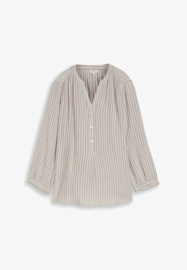 TOM TAILOR BLUSE MIT STREIFENMUSTER - Blouse - bluse mit streifenmuster