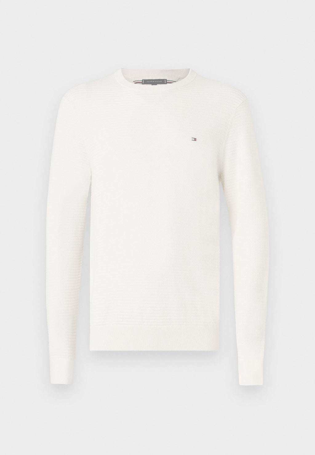 TEXTURED KNIT CREW NECK JUMPER Media 1